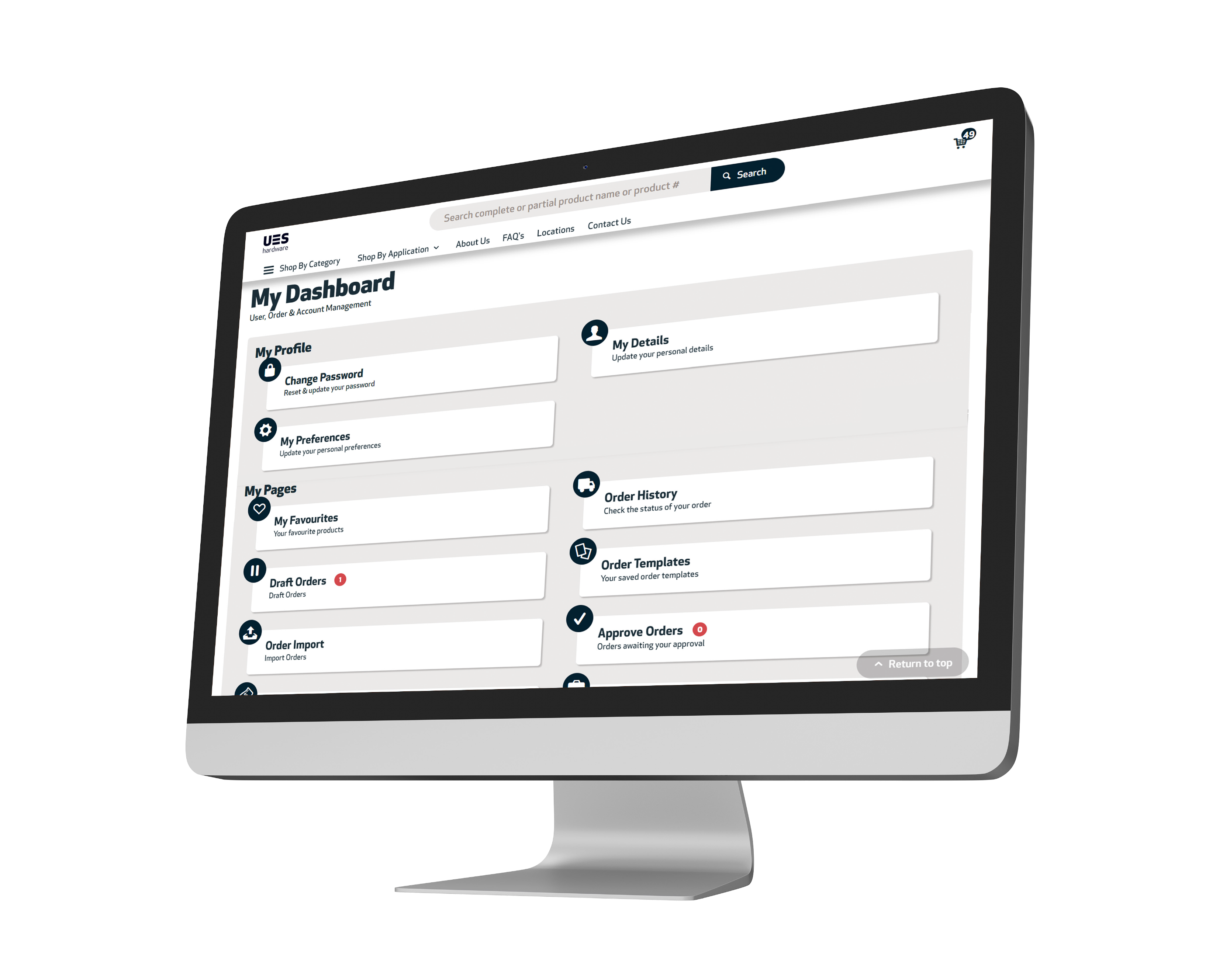 Apply for a new trade account with UES Hardware